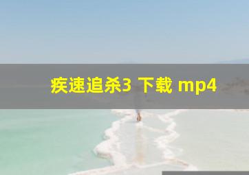 疾速追杀3 下载 mp4